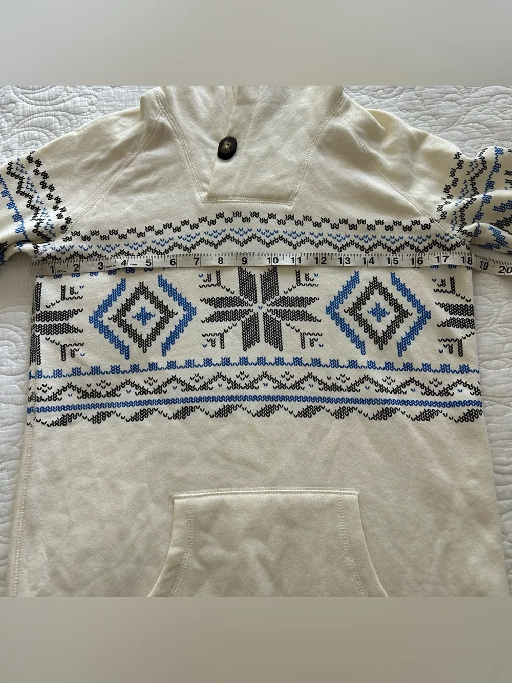Ralph Lauren Essex Cream Fair Isle Hoodie Tunic Dress Girls Size L Classic NWT